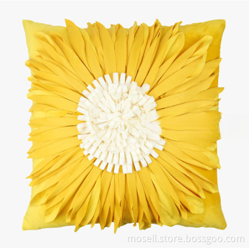 MOSELL! Fashion 3D Flower Hand-Made Polyester Cushion